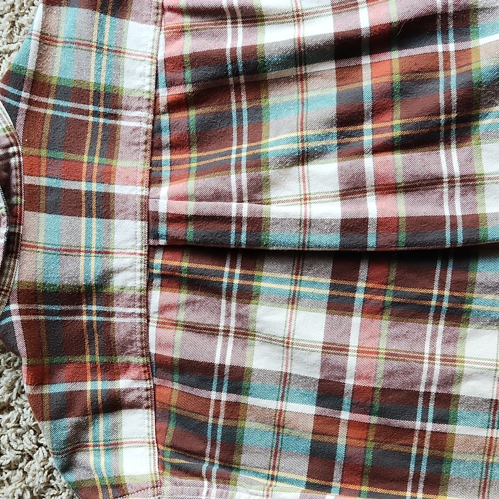 Eddie Bauer mens flannel button down plaid shirt size medium - Picture 9 of 9